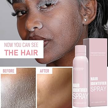 Hair Identification Spray for Gentle Facial Hair Removal